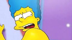 Marge Simpson Gets Anal Cream Pie